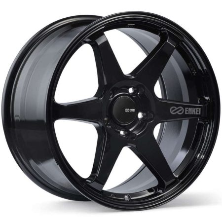 Enkei T6R 18×9.5 45mm Offset 5×120 Bolt Pattern 72.6 Bore Gloss Black Wheel