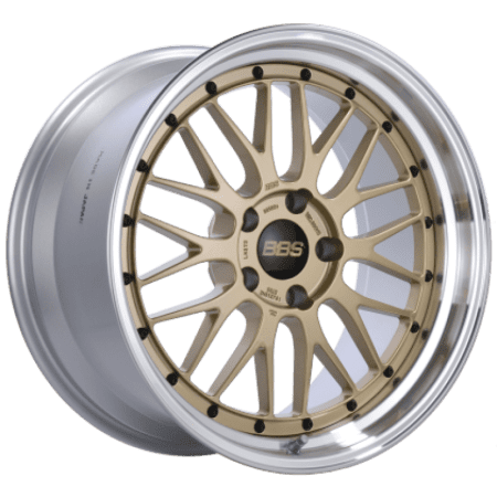 BBS LM Gold Center Diamond Cut Lip Wheel (19×11 5-130 +63)
