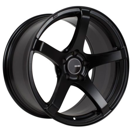 Enkei Kojin 18×9.5 30mm Offset 5×114.3 Bolt Pattern 72.6mm Bore Dia Matte Black Wheel