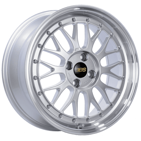 BBS LM Diamond Silver Center Diamond Cut Lip Wheel (17×7.5 4-100 +40)