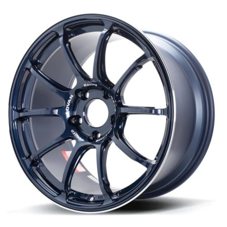 Advan Racing RZ-F2 Titanium Blue and Ring Wheel (18×9.5 5-114.3 +29)
