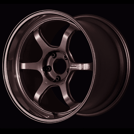 Advan R6 18×9.5 +45 5-100 Racing Copper Black Wheel