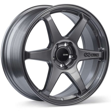 Enkei T6R 18×9.5 45mm Offset 5×100 Bolt Pattern 72.6 Bore Gloss Gunmetal Wheel