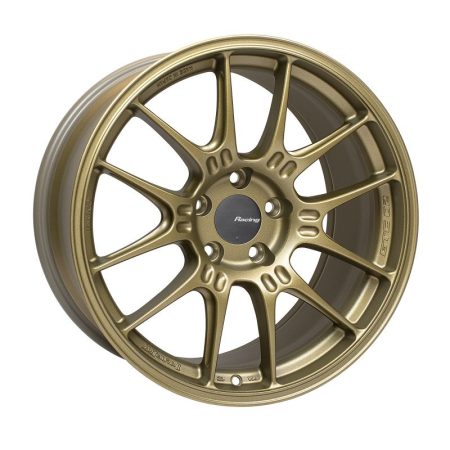 Enkei GTC02 18×9 5×112 25mm Offset 66.5mm Bore Titanium Gold Wheel