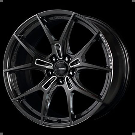 Gram Lights 57FXZ 19×9.5 +38 5-112 Super Dark Gunmetal & Machining Rim Edge DC
