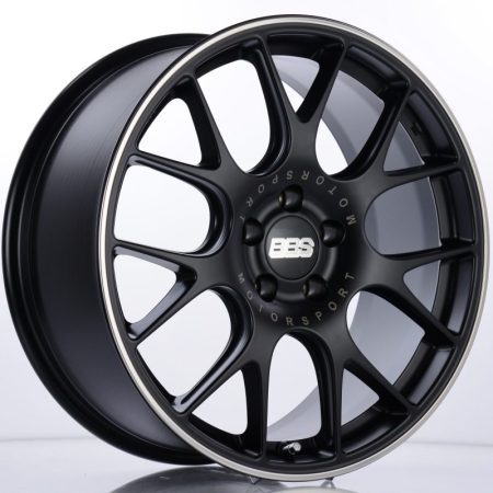 BBS CH-R Satin Black Polished Rim Protector Wheel (19×8.5 5-112 +32)