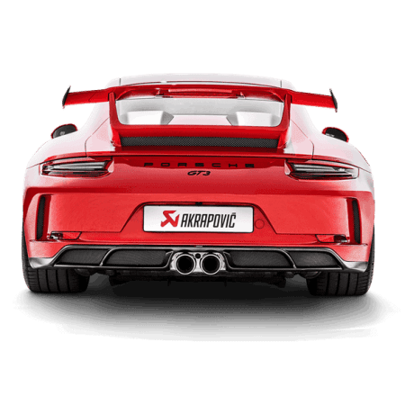 Akrapovic Matte Carbon Fiber Rear Diffuser for 991.2 Porsche 911 GT3 & GT3 Touring