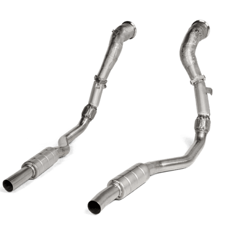 Akrapovic Downpipes w/ Link Pipes for C8 Audi RS6 Avant
