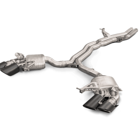 Akrapovic Evolution Line Titanium Cat-Back Exhaust System w/ Carbon Fiber Tail Pipes for 95B Porsche Macan Turbo