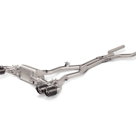 Akrapovic Evolution Line Titanium Cat-Back Exhaust System w/ Carbon Titanium Tail Pipes for F93 BMW M8 & M8 Competition