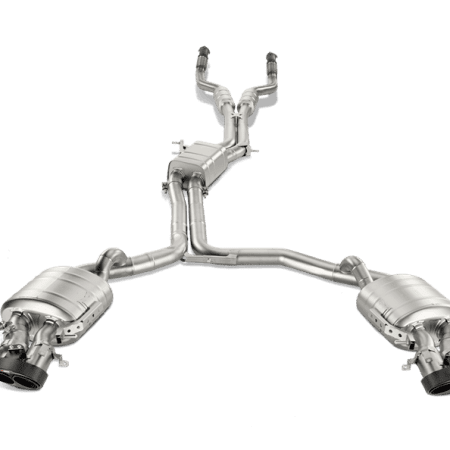 Akrapovic Evolution Line Titanium Exhaust System w/ Carbon Fiber Tail Pipes for C7 Audi RS7 Sportback