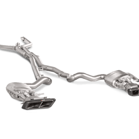 Akrapovic Evolution Line Titanium Exhaust System w/ Carbon Fiber Tail Pipes for W205 Mercedes-Benz C63 AMG