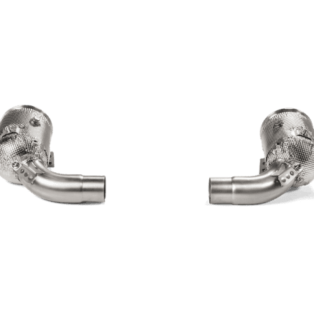 Akrapovic Link Pipe Set w/ Cats for 992 Porsche 911 Carrera with OPF / GPF