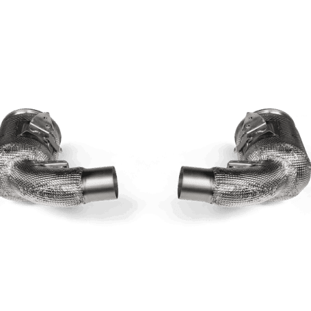 Akrapovic Link Pipe Set w/ Cats for 992 Porsche 911 Turbo & Turbo S