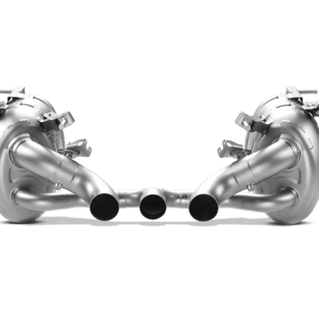 Akrapovic Slip-On Line Titanium Exhaust System w/ Carbon Fiber Tail Pipes for Ferrari 458 Italia & 458 Spider