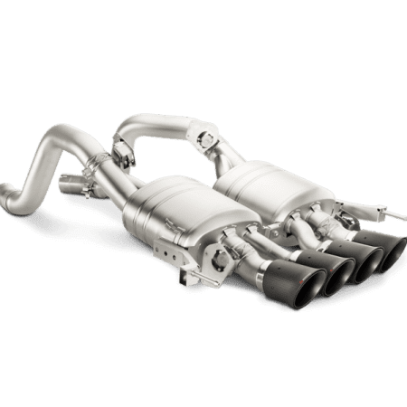 Akrapovic Slip-On Line Titanium Exhaust System w/ Carbon Fiber Tail Pipes for C7 Chevrolet Corvette Stingray