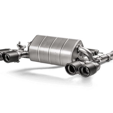 Akrapovic Slip-On Line Titanium Exhaust System w/ Carbon Fiber Tail Pipes for F87 BMW M2 Competition