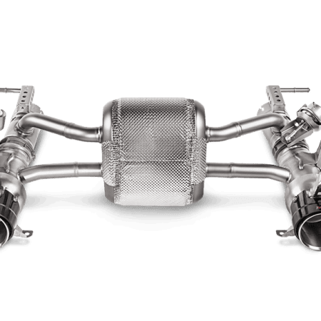 Akrapovic Slip-On Line Titanium Exhaust System w/ Carbon Fiber Tail Pipes for Ferrari 488 GTB & 488 Spider
