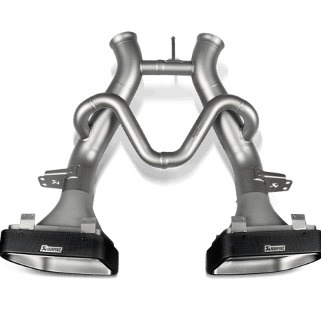 Akrapovic Slip-On Line Titanium Exhaust System w/ Carbon Fiber Tail Pipes for McLaren 650S & 650S Spider