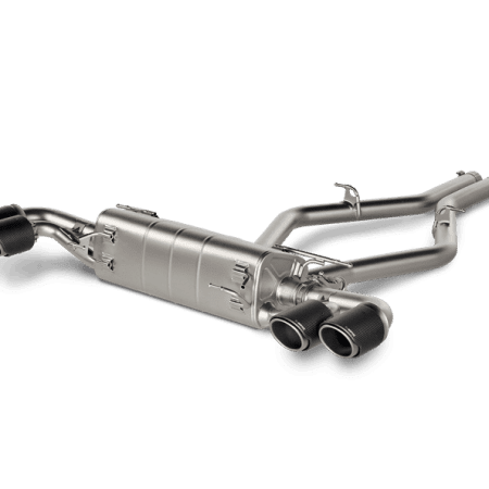 Akrapovic Slip-On Line Titanium Exhaust System w/ Carbon Titanium Tail Pipes for Alfa Romeo Stelvio Quadrifoglio