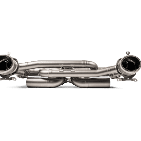 Akrapovic Slip-On Race Line Titanium Exhaust System w/ Titanium Tail Pipes for 992 Porsche 911 Carrera Cabriolet with OPF / GPF