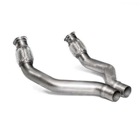 Akrapovic Titanium Link Pipe Set for C7 Audi RS6 Avant