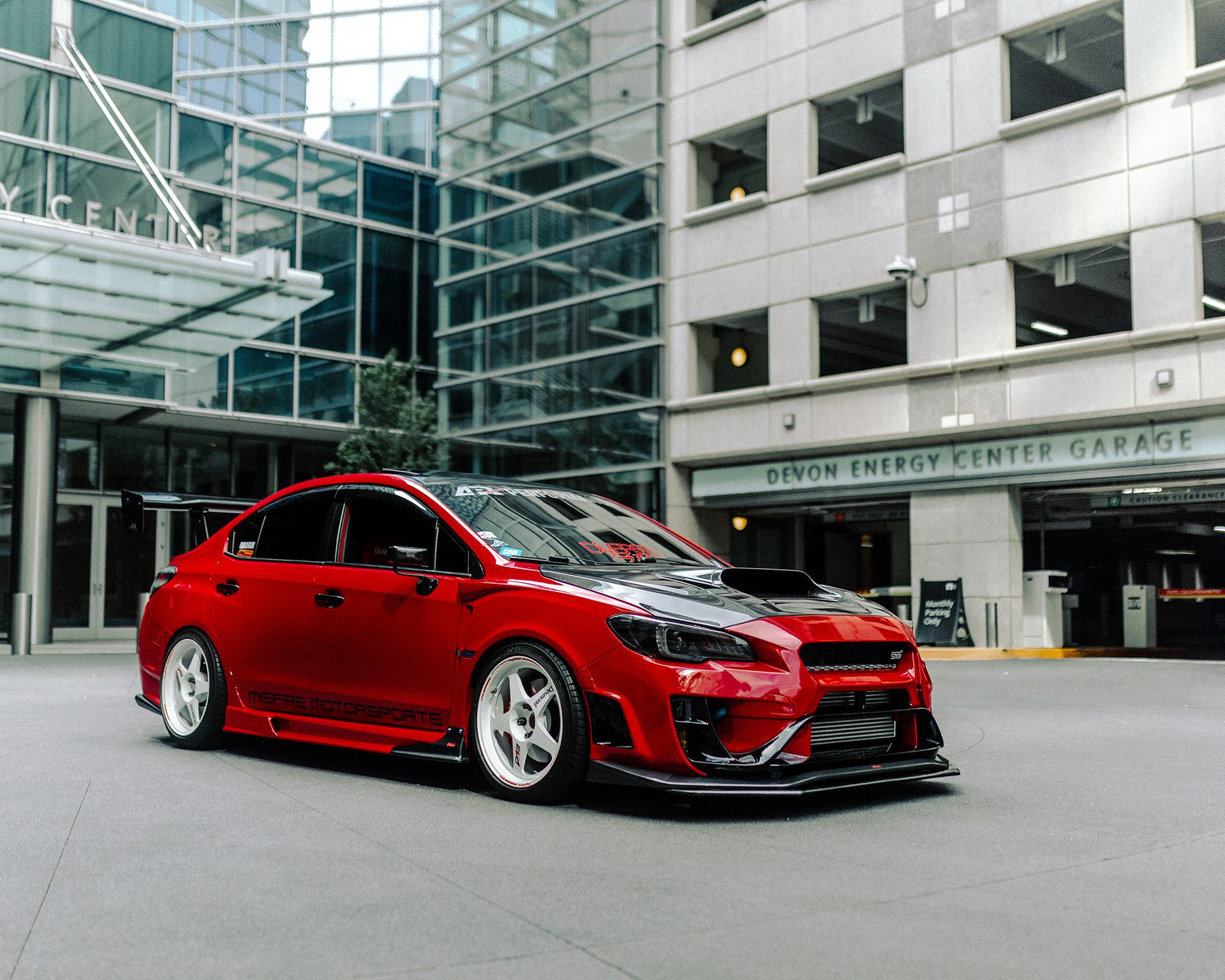 Ignition Red 2017 Red Varis Subaru WRX STi