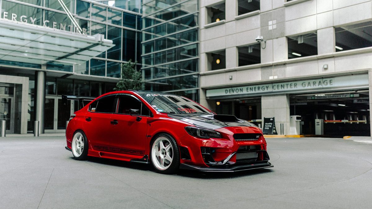 Ignition Red 2017 Red Varis Subaru WRX STi