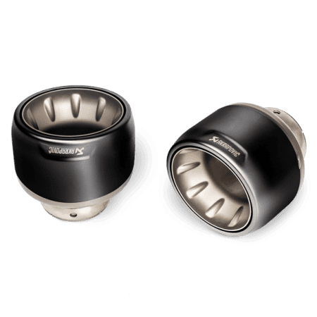 Akrapovic Black Titanium Tail Pipe Set for 982 Porsche 718 Cayman GT4 & Spyder
