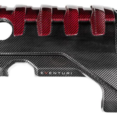 Eventuri Carbon and Red Kevlar Engine Cover for 8V Audi RS3 / 8U Audi RSQ3 / 8S Audi TTRS