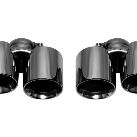 Soul Performance Black Chrome Exhaust Tips for 991.1 Porsche 911 Carrera (non PSE)