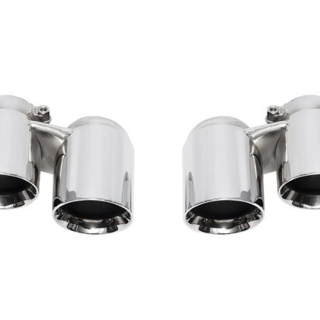 Soul Performance Polished Chrome Exhaust Tips for 991.1 Porsche 911 Carrera / GTS / S (with PSE)