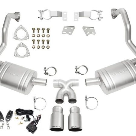 Soul Performance Valved Exhaust System with Signature Satin Tips for 987.2 Porsche Boxster / Cayman