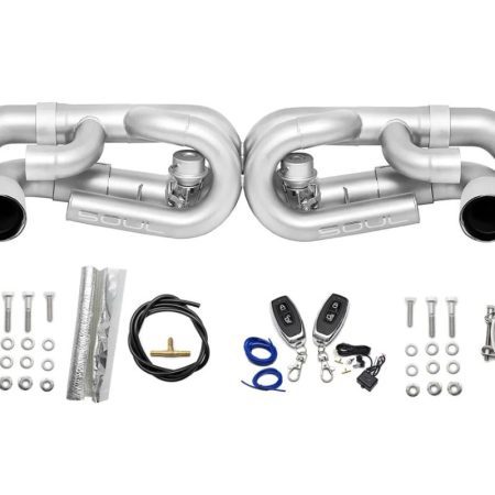 Soul Performance Valved Performance Exhaust System w/ Polished Chrome Tips for 991.1 Porsche 911 Carrera (non PSE)