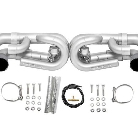 Soul Performance Valved Performance Exhaust System with Black Chrome Tips for 991.1 Porsche 911 Carrera / GTS / S (with PSE)