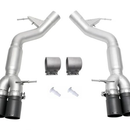 Soul Performance Resonated Muffler-Bypass Exhaust System w/ Straight Satin Black Tips for FXX BMW M6