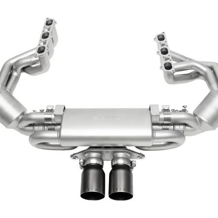 Soul Performance Valved & Catted Exhaust Package with Satin Black Straight Tips for 991.2 Porsche 911 Speedster and 992.1 GT3 / GT3 RS