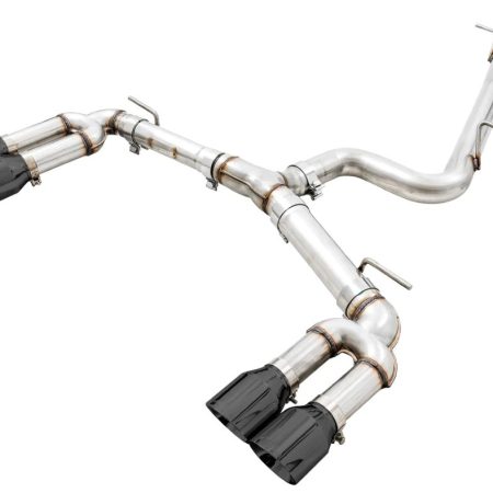 AWE Track Edition Exhaust w/ Diamond Black Tips for 8V Audi S3