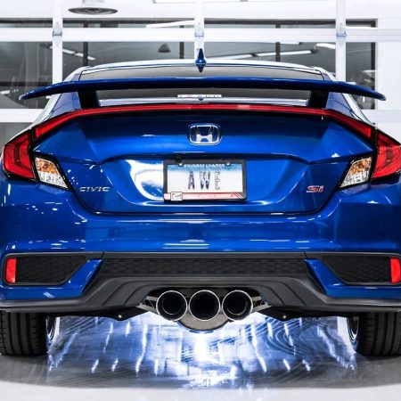 AWE Touring Edition Exhaust with Triple Chrome Silver Tips for FC1 / FC3 Honda Civic Si