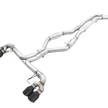 AWE Track Edition Exhaust w/ Quad Diamond Black Tips for G2X BMW M340i & M440i