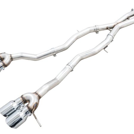 AWE Track Edition Catback Exhaust w/ Chrome Silver Tips for G8X BMW M3 & M4