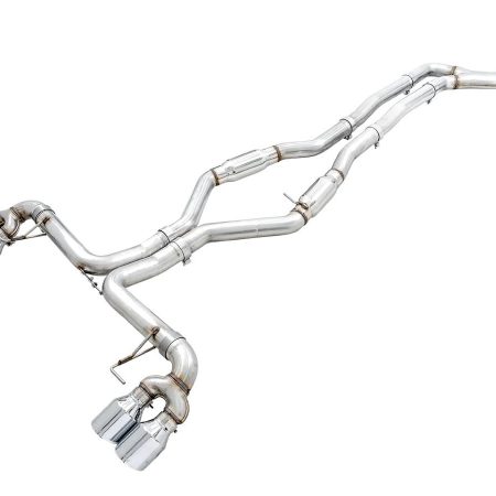 AWE Track Edition Exhaust w/ Chrome Silver Tips for G2X BMW M340i & M440i