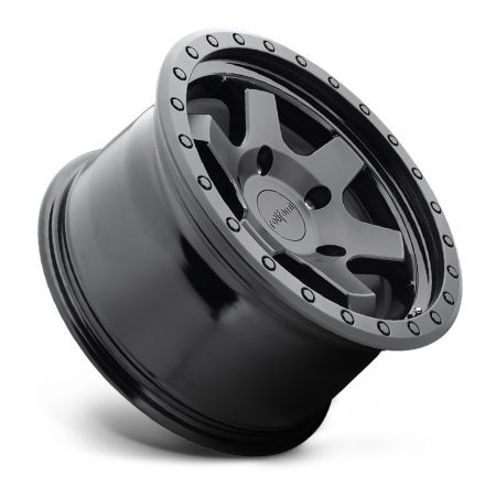 DISCONTINUED – Rotiform 17×9 6-139.7+1 SIX-OR Monoblock Matte Black w/ Gloss Black Ring Wheel – DISCONTINUED