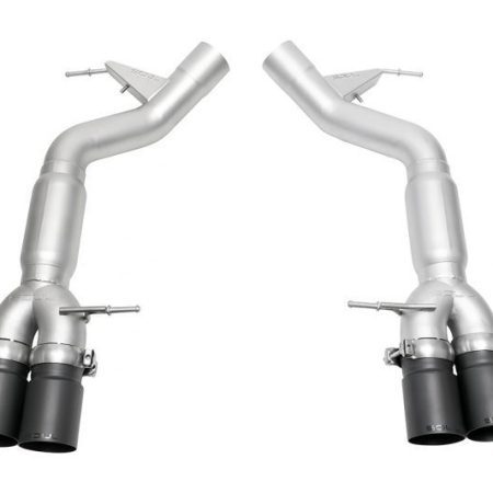 SOUL 11-16 BMW F10 M5 Resonated Muffler Bypass Exhaust – 3.5in Straight Cut Tips – (Satin Black)