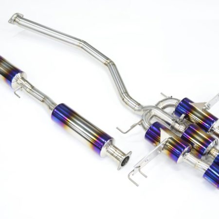 R1TITAN Titanium EXTRA STTI Gold Ring Exhaust for FL5 Honda Civic Type R