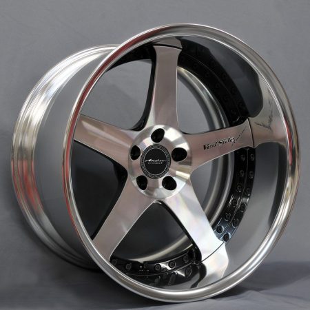 VeilSide ANDREW RACING FORGED Evolution V Black Polish Wheel Set for RZ34 Nissan Z