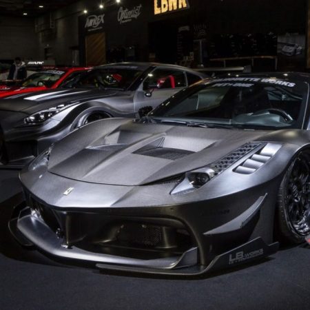 Liberty Walk LB-Silhouette GT Front Racing Canards for Type 142 Ferrari 458 Italia