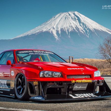Liberty Walk LB Super Silhouette Widebody Kit for R34 Nissan Skyline GT-R