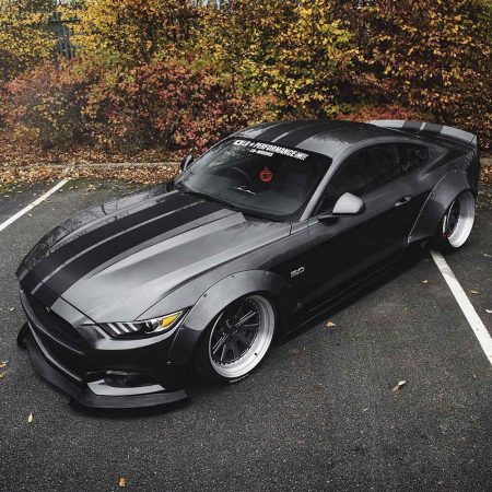 Liberty Walk LB-WORKS Vented Bonnet Hood for S550 Ford Mustang