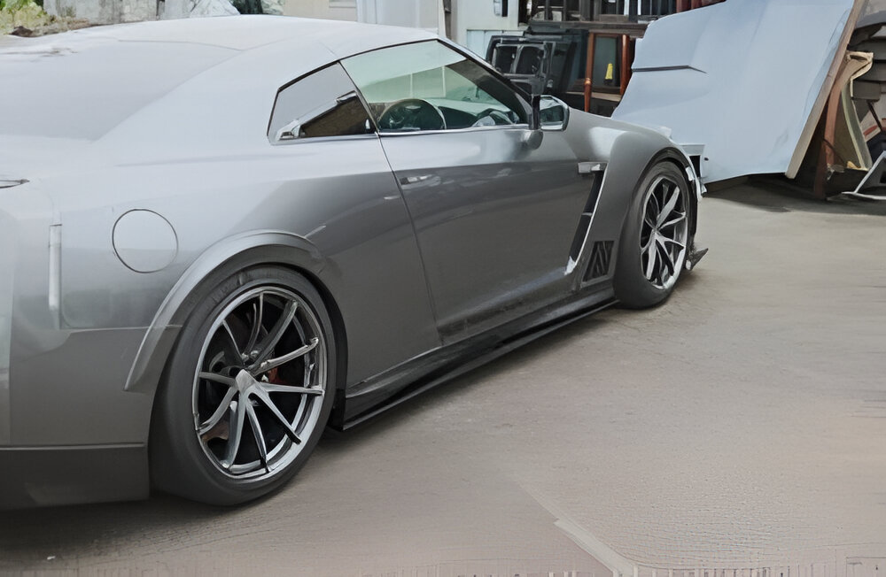 Voltex Urethane Rear Fender Flares for R35 Nissan GT-R [35R-RF]